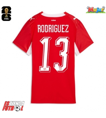 Suiza Ricardo Rodriguez #13 Primera Equipación Mujer Mundial 2026 Manga Corta